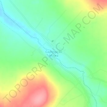 Mappa topografica Caatinga do Moura, altitudine, rilievo