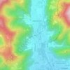 Mappa topografica Cailina, altitudine, rilievo