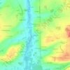 Mappa topografica Beausset, altitudine, rilievo