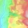 Mappa topografica Cascada Guacimal 8, altitudine, rilievo