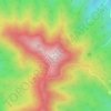 Mappa topografica Monte Vulture, altitudine, rilievo