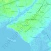 Mappa topografica Moultrie Heights, altitudine, rilievo