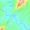 Mappa topografica Barnes Gap, altitudine, rilievo