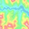 Mappa topografica Pactola Reservoir Recreation Area, altitudine, rilievo
