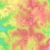 Mappa topografica Les Andres, altitudine, rilievo