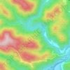 Mappa topografica Monte Ciappa, altitudine, rilievo