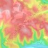 Mappa topografica Prat d'Algan, altitudine, rilievo