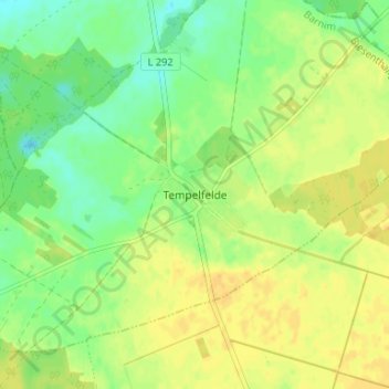 Mappa topografica Tempelfelde, altitudine, rilievo