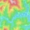 Mappa topografica La Devèze, altitudine, rilievo