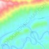 Mappa topografica Hiltons, altitudine, rilievo