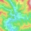 Mappa topografica Le Mazel, altitudine, rilievo