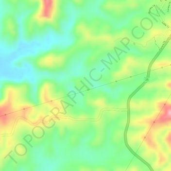 Mappa topografica Muchacho, altitudine, rilievo