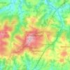 Mappa topografica Crowborough, altitudine, rilievo