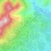Mappa topografica Ferrero, altitudine, rilievo