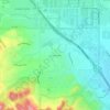 Mappa topografica Los Serranos, altitudine, rilievo