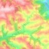 Mappa topografica Farret, altitudine, rilievo