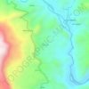 Mappa topografica Hucab, altitudine, rilievo