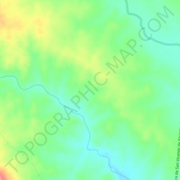 Mappa topografica La Carretería, altitudine, rilievo