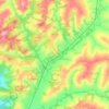 Mappa topografica San Giovanni d'Asso, altitudine, rilievo