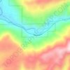 Mappa topografica Darlingtonia, altitudine, rilievo