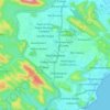 Mappa topografica Madhurawada, altitudine, rilievo