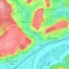 Mappa topografica Cafosse, altitudine, rilievo