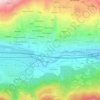 Mappa topografica Champagne, altitudine, rilievo
