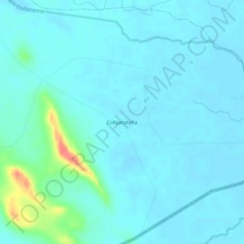 Mappa topografica Collpacotaña, altitudine, rilievo