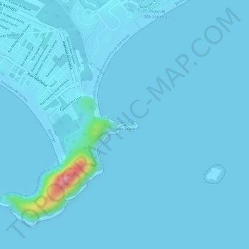 Mappa topografica Pedra Selada, altitudine, rilievo