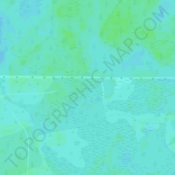 Mappa topografica Big Bertha Swamp, altitudine, rilievo