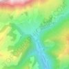 Mappa topografica La Giettaz-en-Aravis, altitudine, rilievo