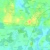 Mappa topografica Kerimel, altitudine, rilievo