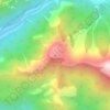 Mappa topografica Cerro La Campana, altitudine, rilievo