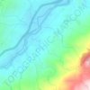 Mappa topografica La Herradura, altitudine, rilievo