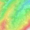 Mappa topografica Le Meiller, altitudine, rilievo