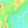 Mappa topografica Bush, altitudine, rilievo