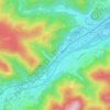 Mappa topografica Hersbach, altitudine, rilievo