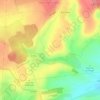 Mappa topografica Pomérieux, altitudine, rilievo