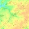 Mappa topografica La Guillemière, altitudine, rilievo