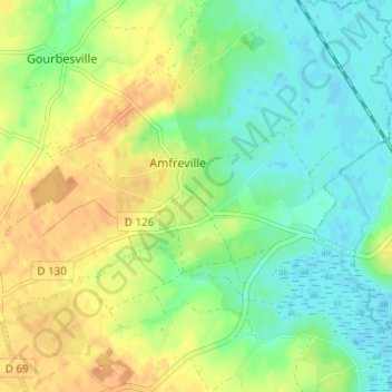 Mappa topografica Les Cardets, altitudine, rilievo