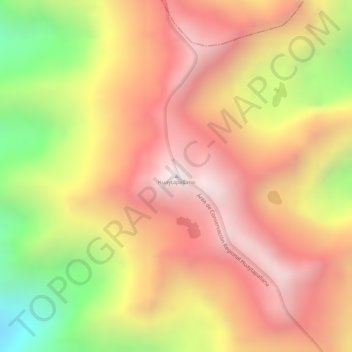 Mappa topografica Huaytapallana, altitudine, rilievo
