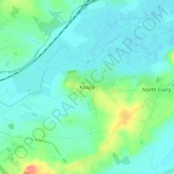 Mappa topografica Knapp, altitudine, rilievo