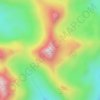 Mappa topografica Askival, altitudine, rilievo