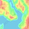 Mappa topografica Bayview, altitudine, rilievo