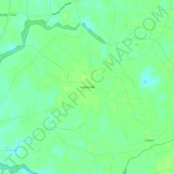 Mappa topografica Hobbsville, altitudine, rilievo