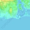 Mappa topografica Matunuck, altitudine, rilievo