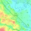 Mappa topografica Cross Houses, altitudine, rilievo