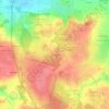 Mappa topografica Landes d'Orgères, altitudine, rilievo