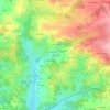 Mappa topografica La Rousille, altitudine, rilievo