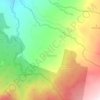 Mappa topografica Zona Veredal de Transición y Normalización ZVTN, altitudine, rilievo